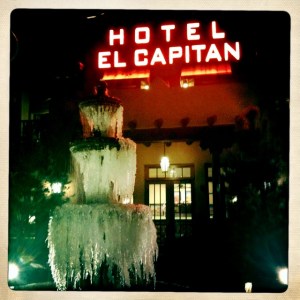 This is the hotel we stayed in on our way back from Lordsburg.  This is NOT the hotel with the bed bugs.  I'm sure the bed bugs were in the Days Inn in Van Horn.  The El Capitan was very nice and we actually secured the last room in the whole town thanks to the ice storm passing over the area.